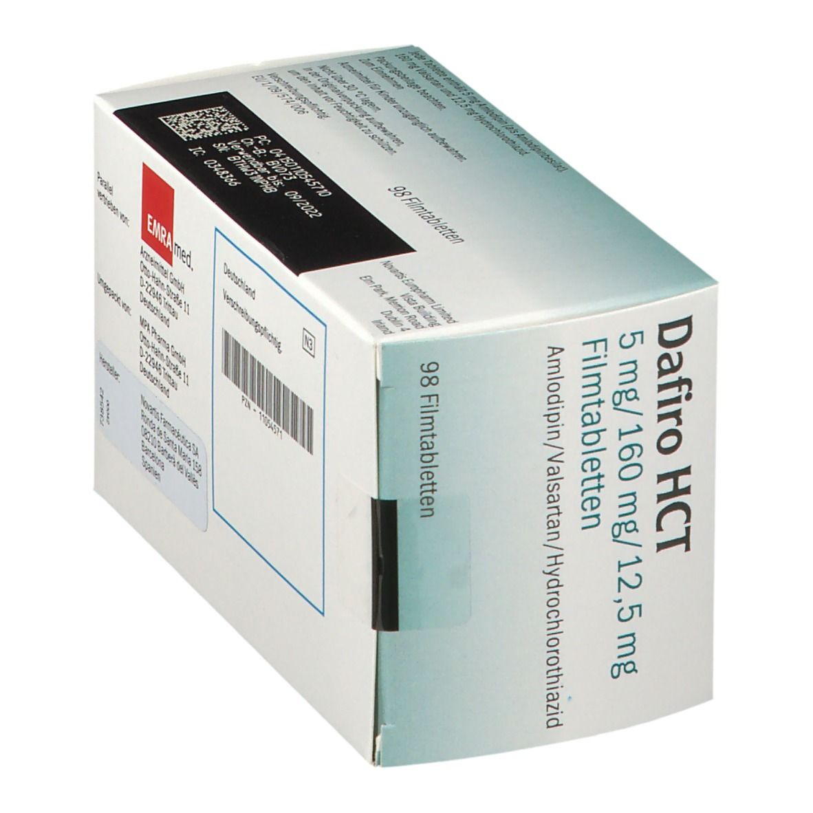 Dafiro HCT 5 mg/160 mg/12,5 mg