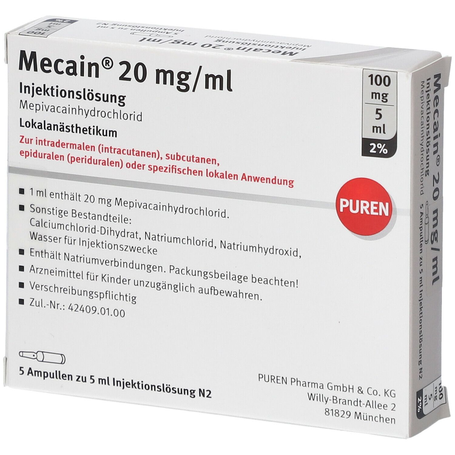 Mecain® 20 mg/ml