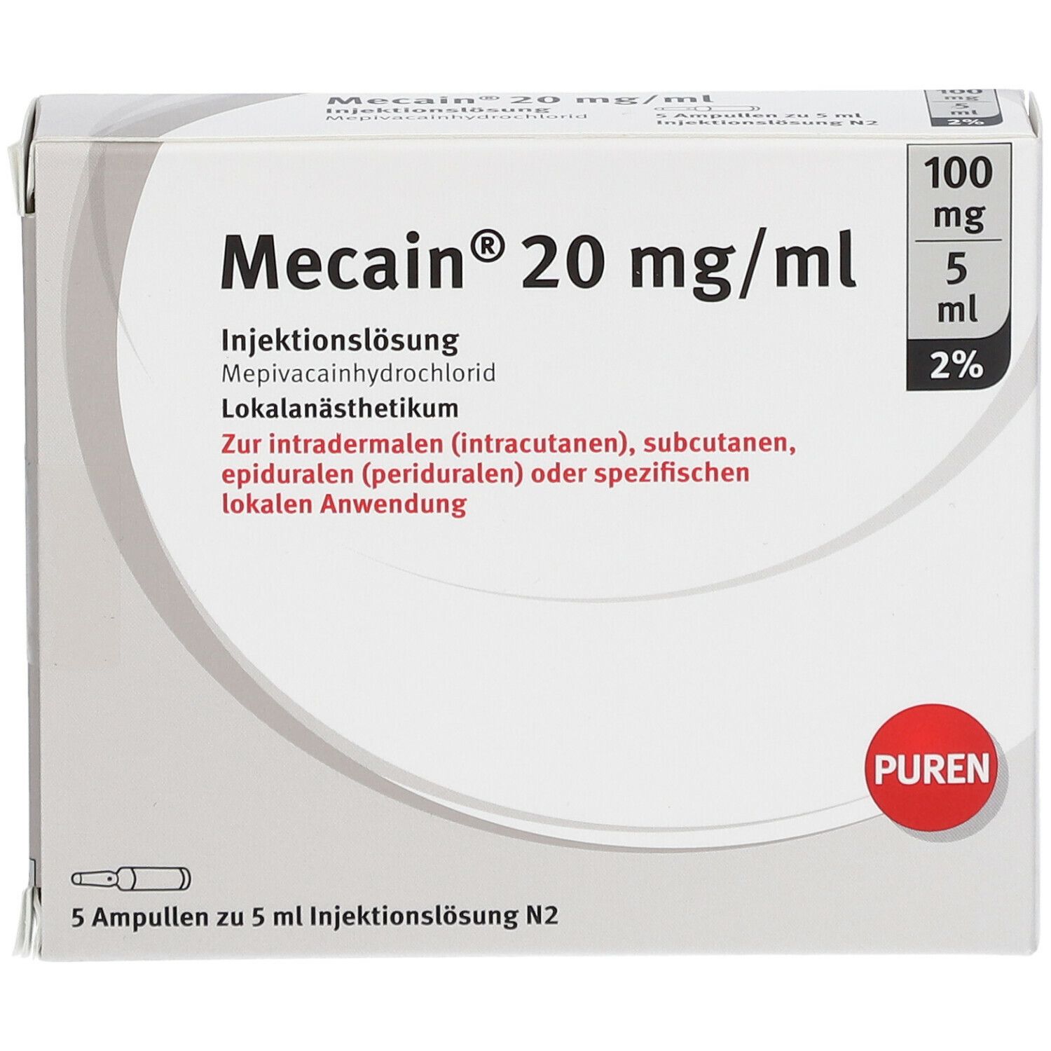 Mecain® 20 mg/ml