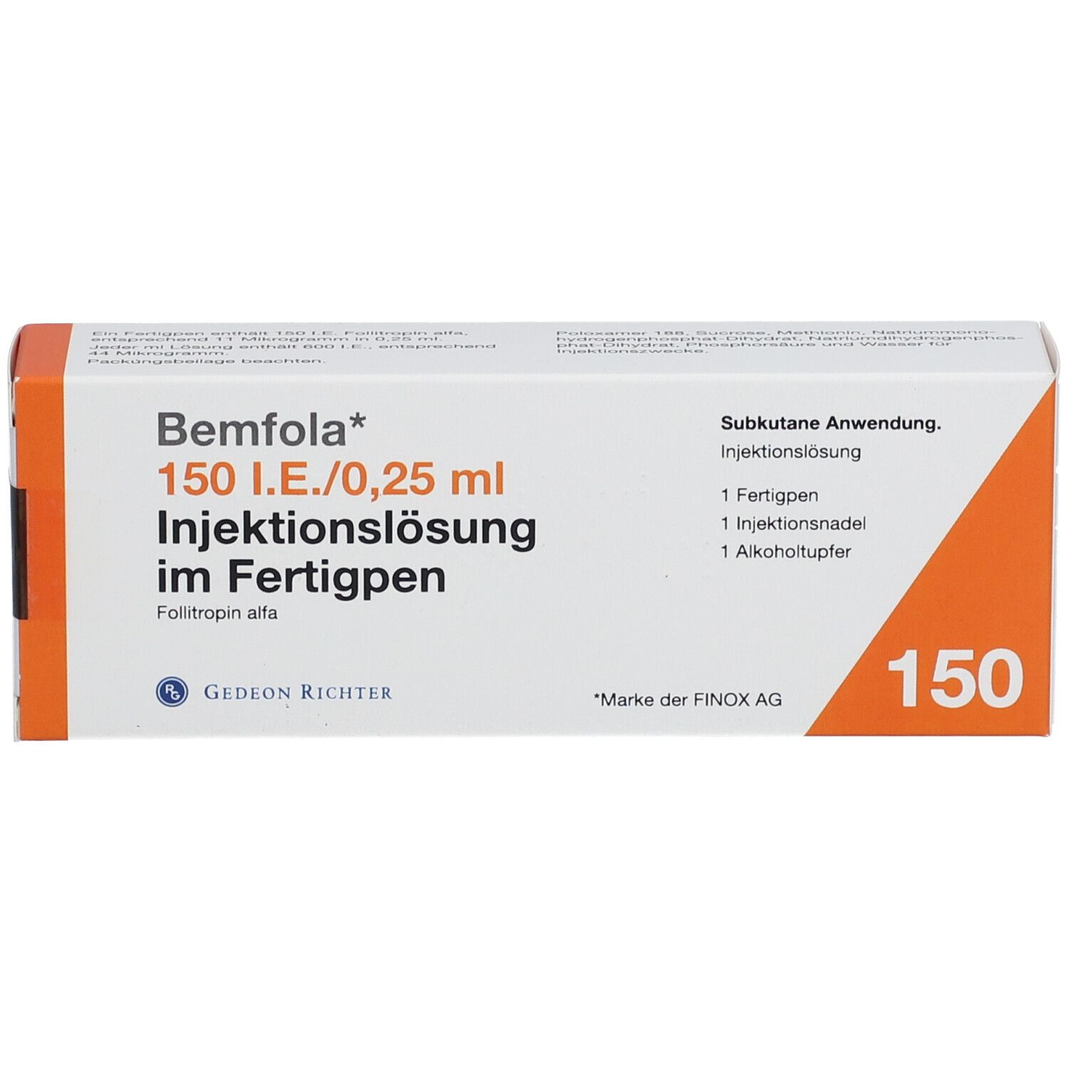 Bemfola 150 I.E./0,25 ml