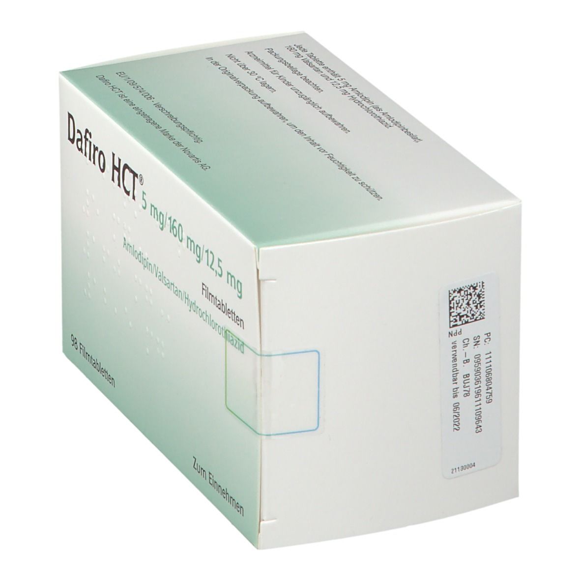 Dafiro HCT 5 mg/160 mg/12,5 mg Filmtabletten 98 St