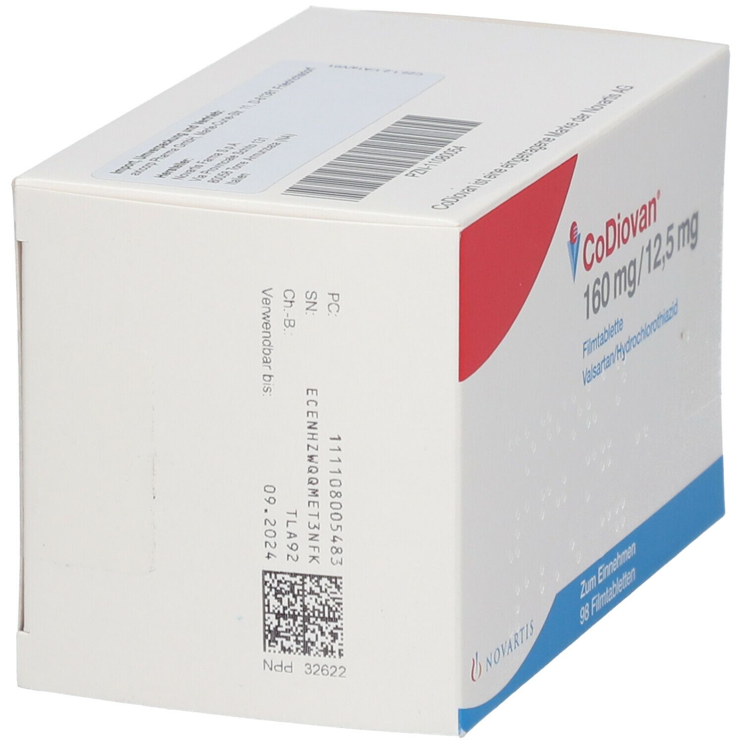 Codiovan 160 mg/12,5 mg Filmtabletten 98 St