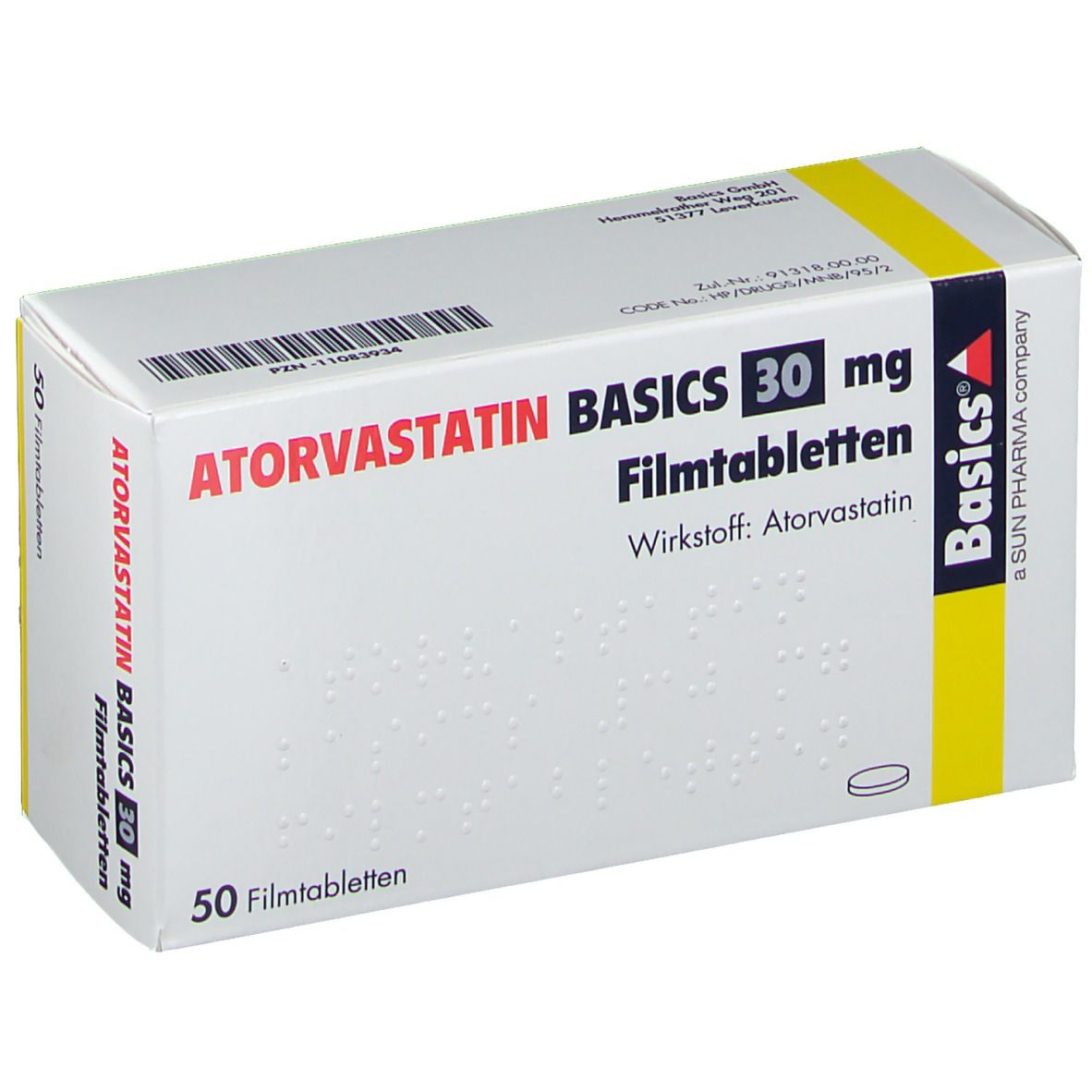 ATORVASTATIN BASICS 30 mg