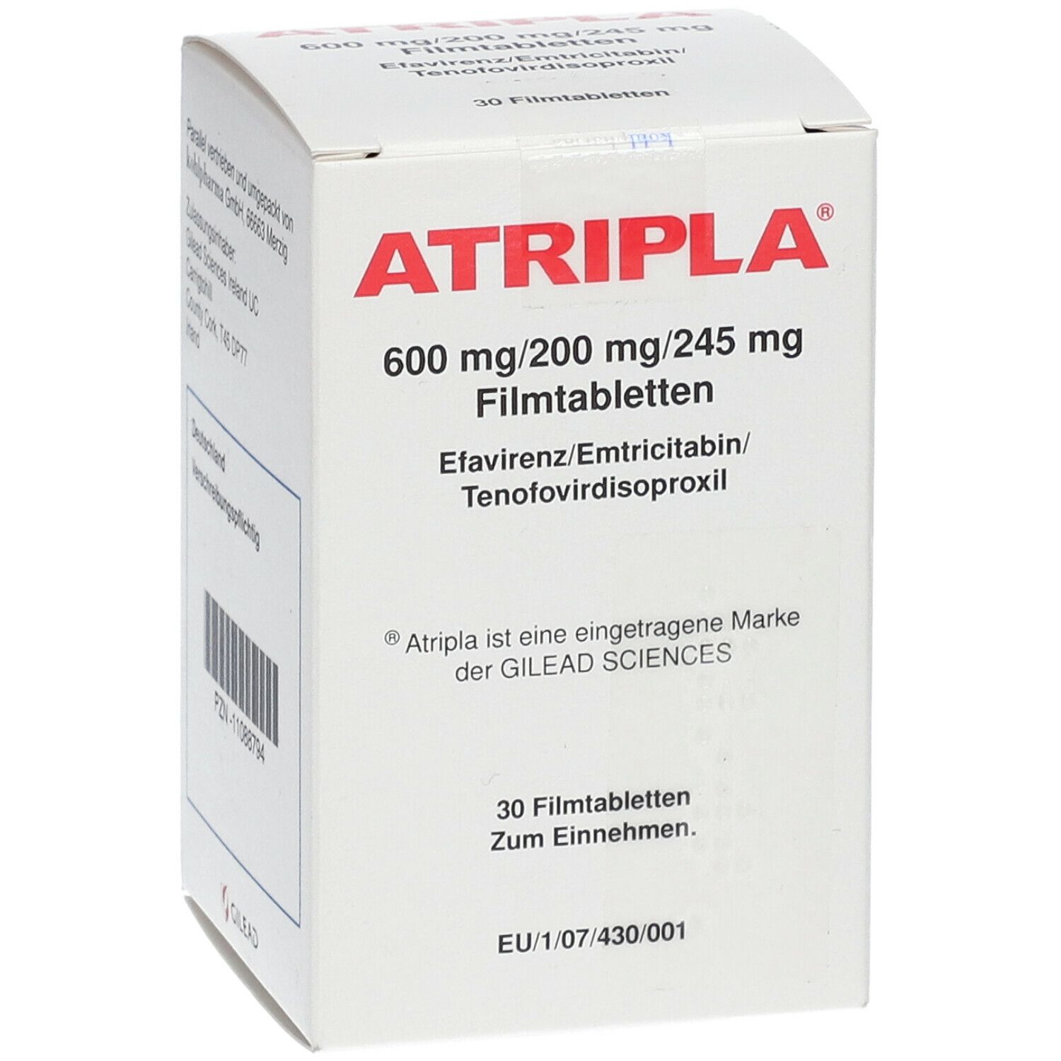 Atripla 600 mg/200 mg/245 mg