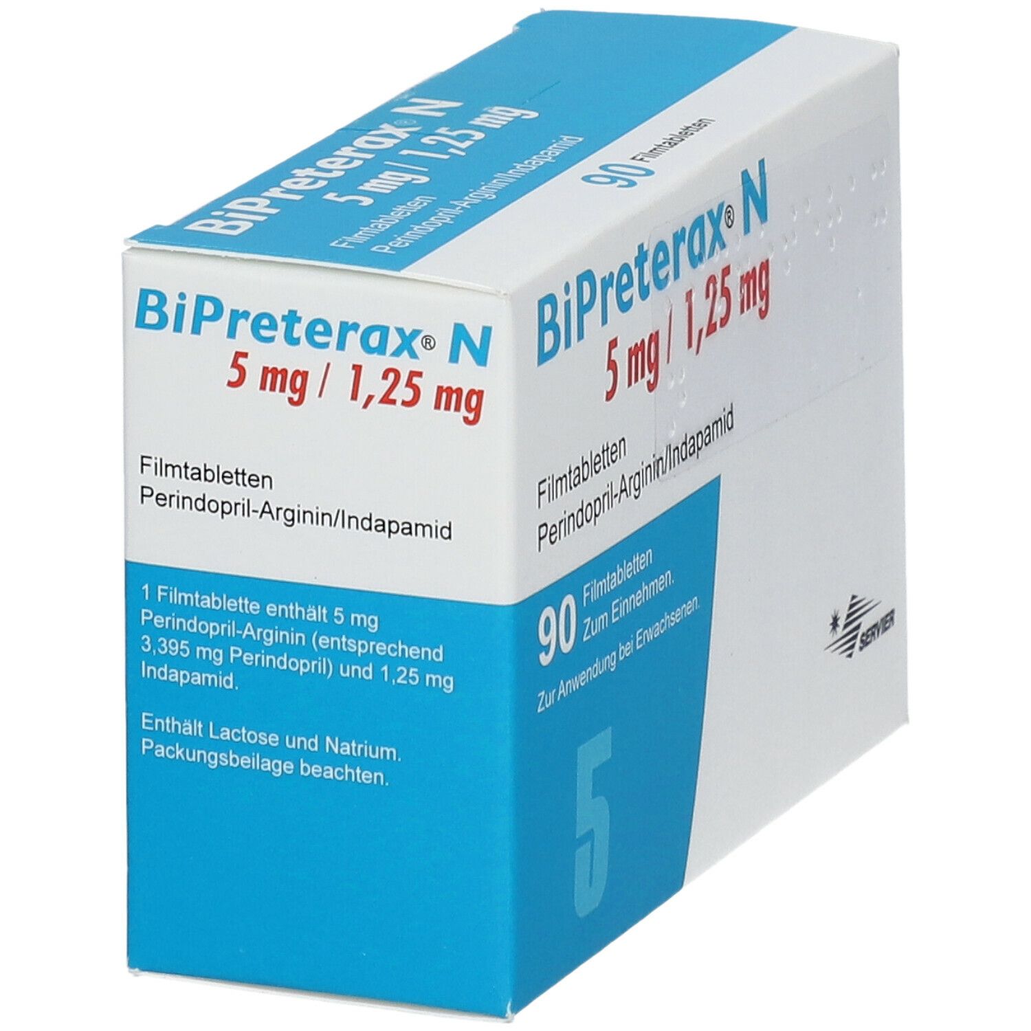 Bipreterax N 5 mg/1,25 mg Filmtabletten 90 St