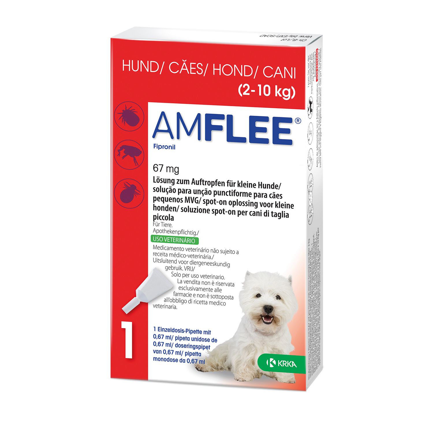 Amflee® 67 mg für kleine Hunde