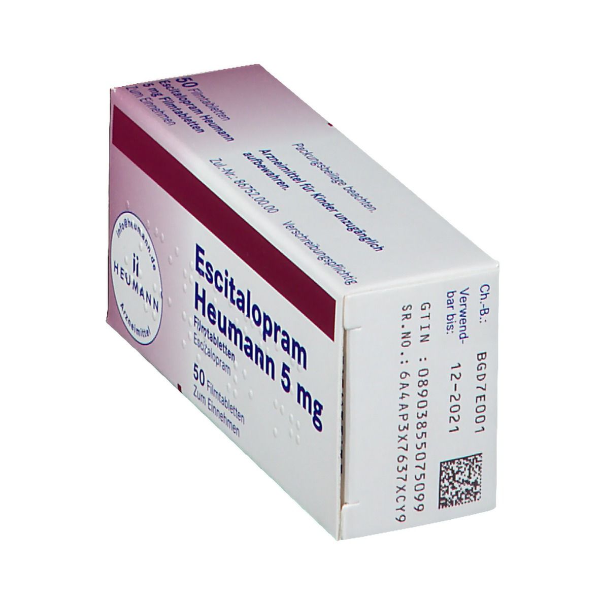 Escitalopram Heumann 5 mg Filmtabletten 50 St