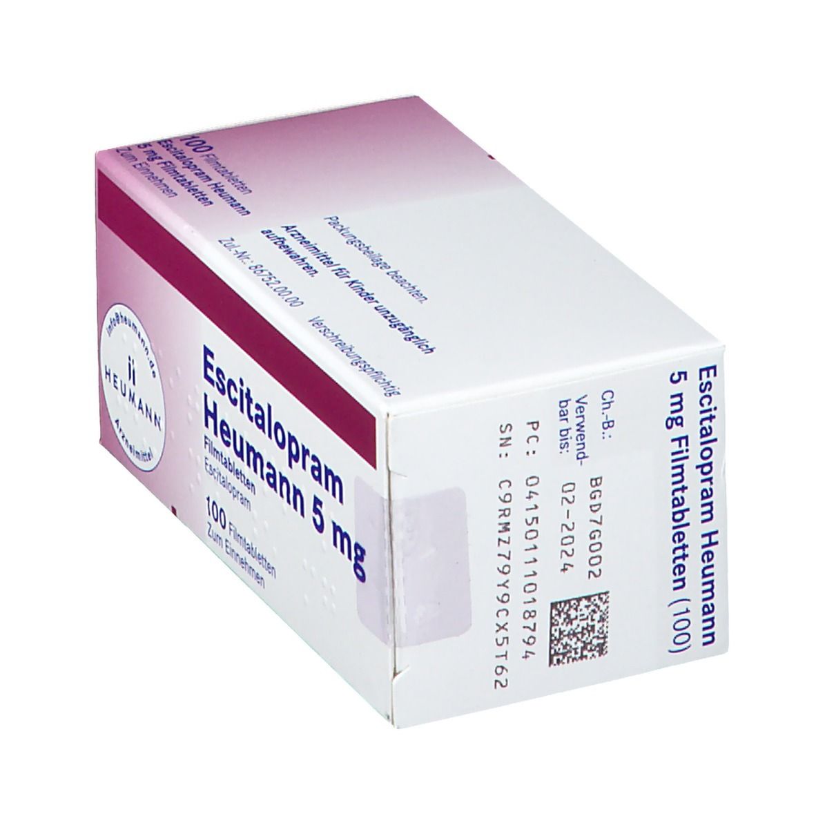 Escitalopram Heumann 5 mg Filmtabletten 100 St