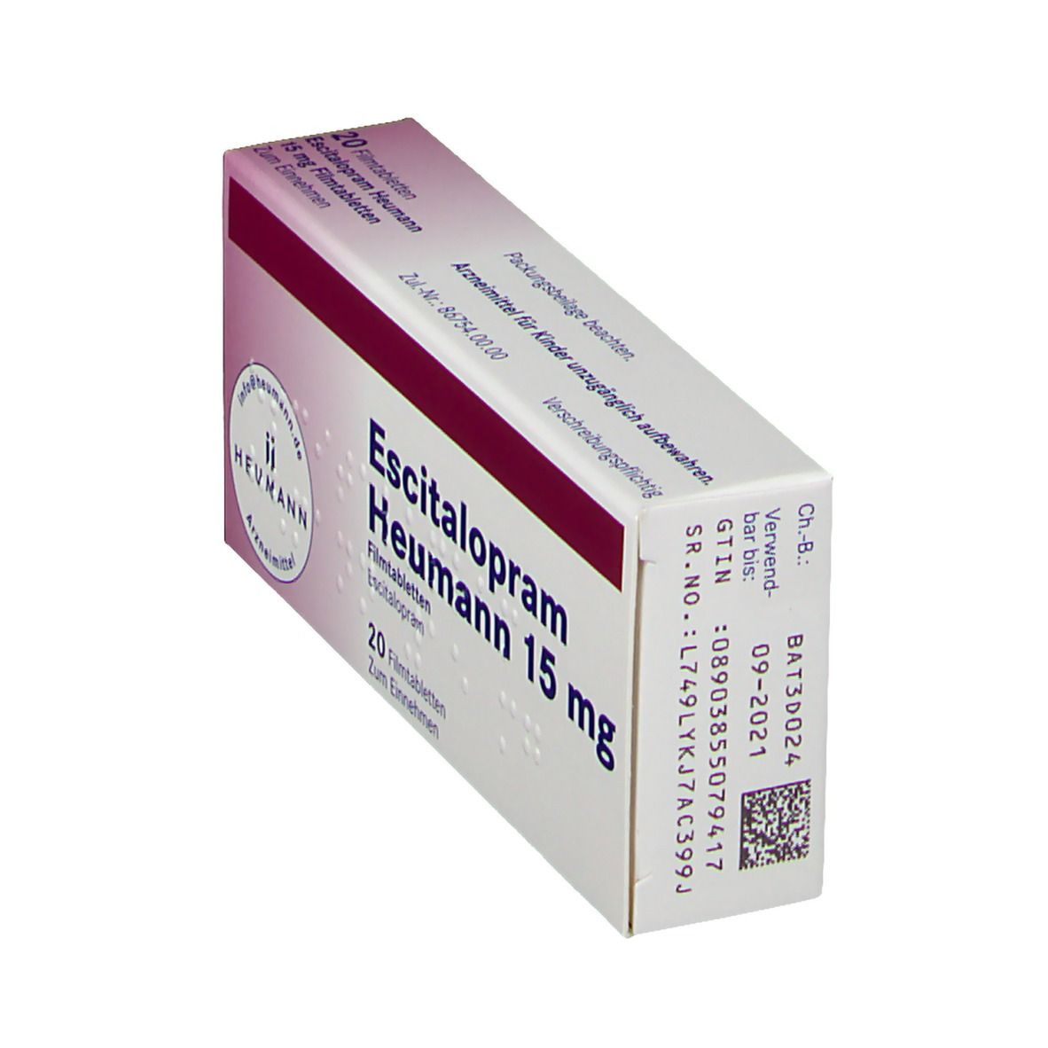 Escitalopram Heumann 15 mg