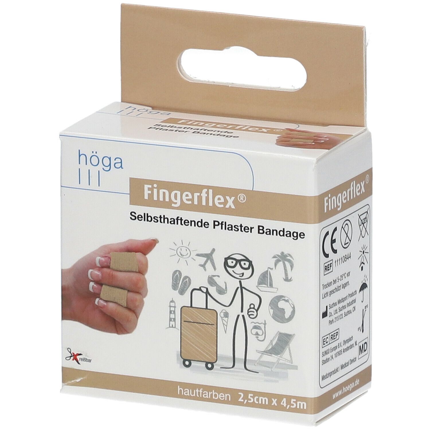 Fingerflex® selbsthaftende Pflaster Bandage, 2,5 cm x 4,5 m - Höga-Pharm e.  K.