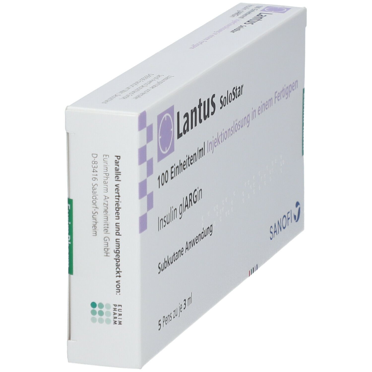 Lantus 100 E/ml SoloStar Inj.-Lsg.i.e.Fertigpen 5x3 ml Injektionslösung