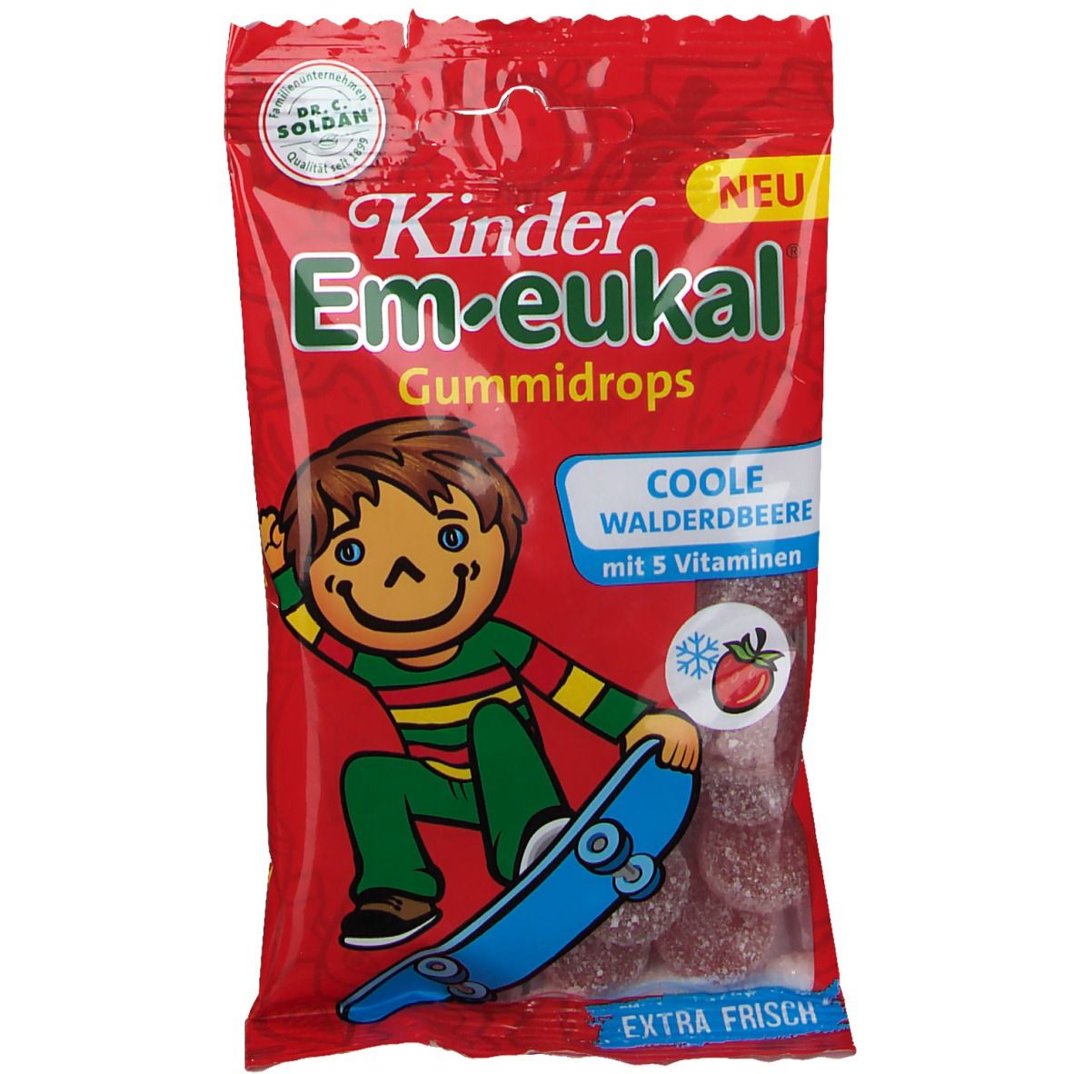 Em-Eukal Kinder Gummidrops coole Walderdbeere zh. 75 g Bonbons