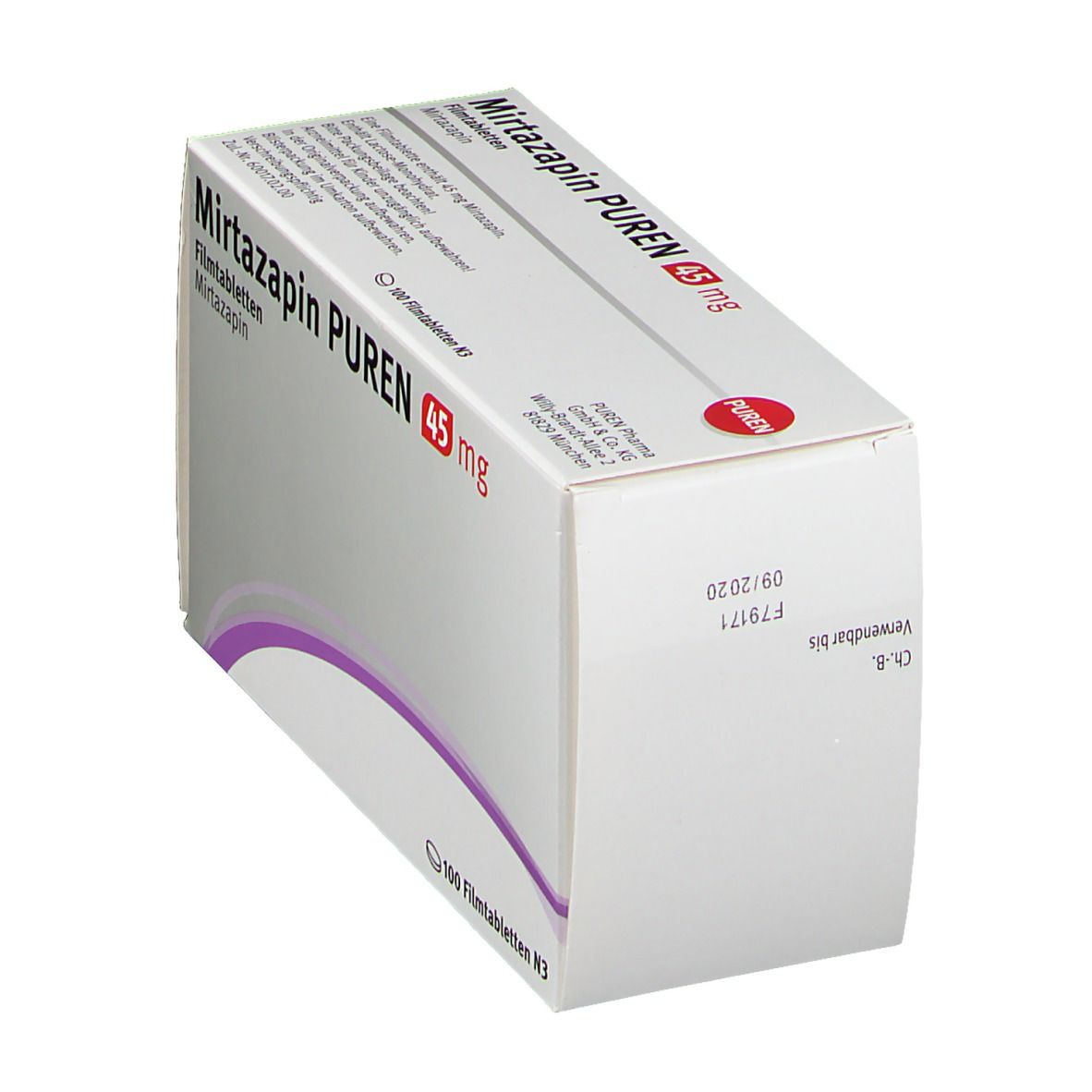 MIRTAZAPIN PUREN 45 mg Filmtabletten