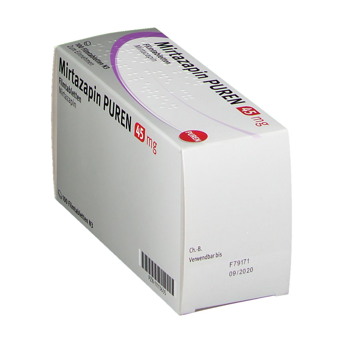 MIRTAZAPIN PUREN 45 mg Filmtabletten