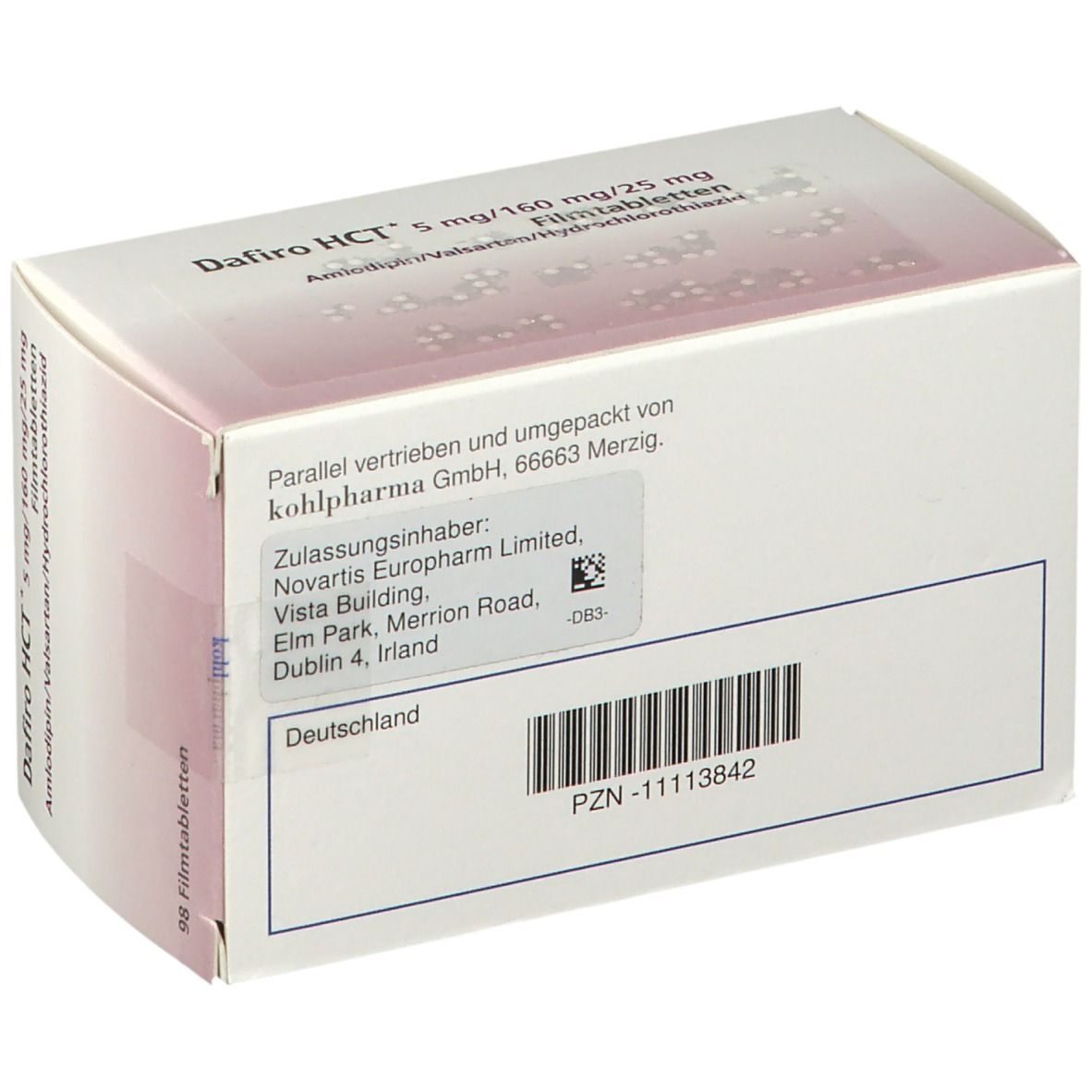 Dafiro HCT® 5 mg/160 mg/25 mg