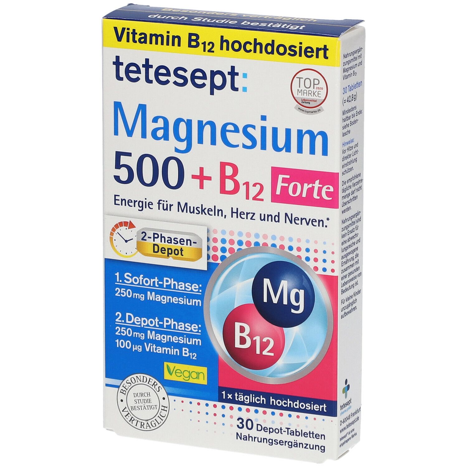 tetesept® Magnesium 500 + B12 Depot