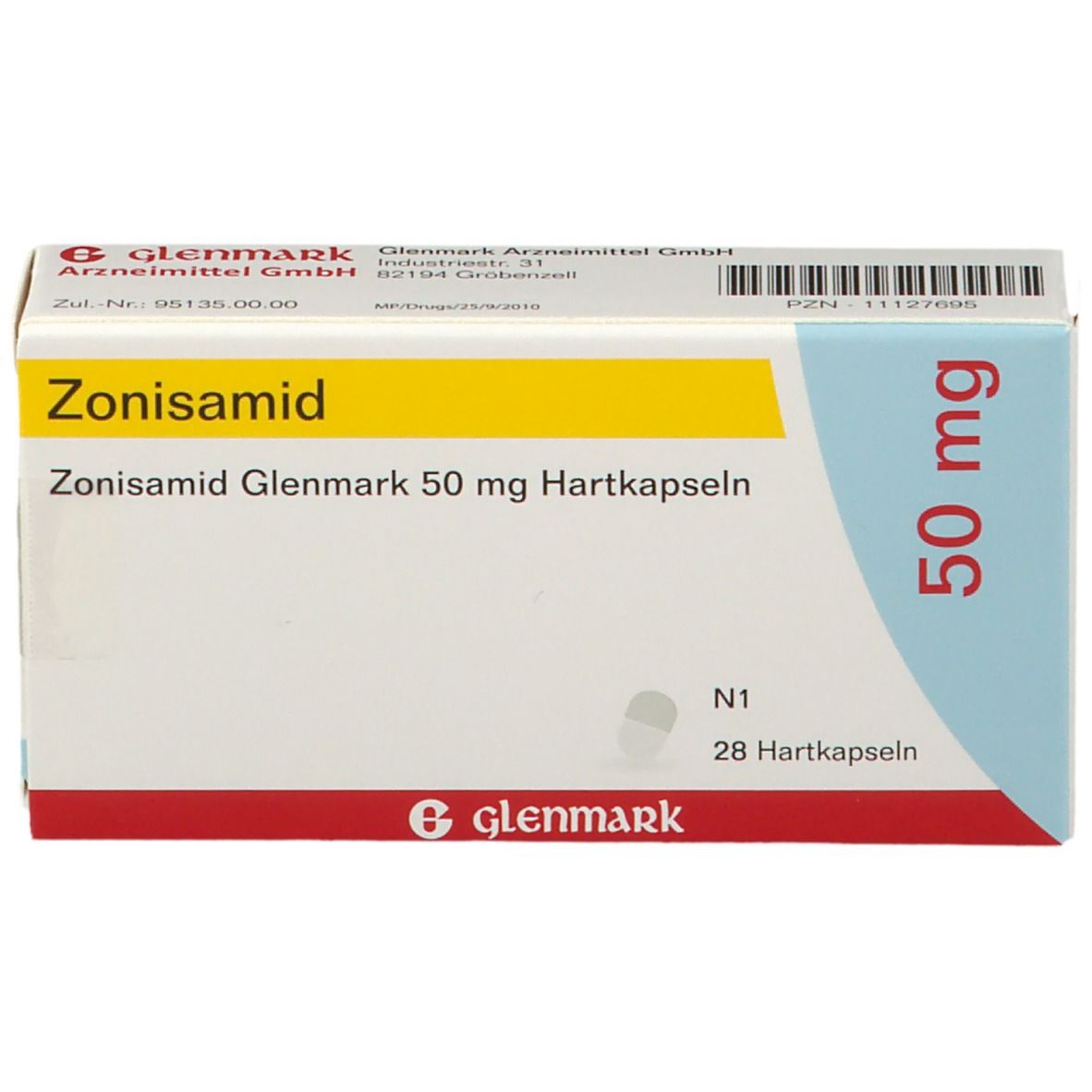Zonisamid Glenmark 50 mg