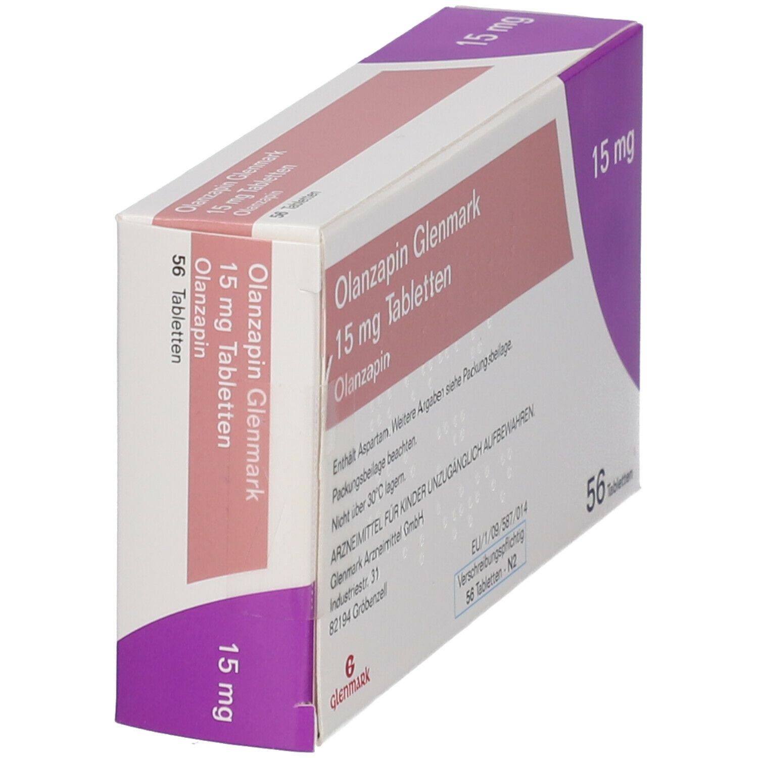 Olanzapin Glenmark 15 mg Tabletten 56 St