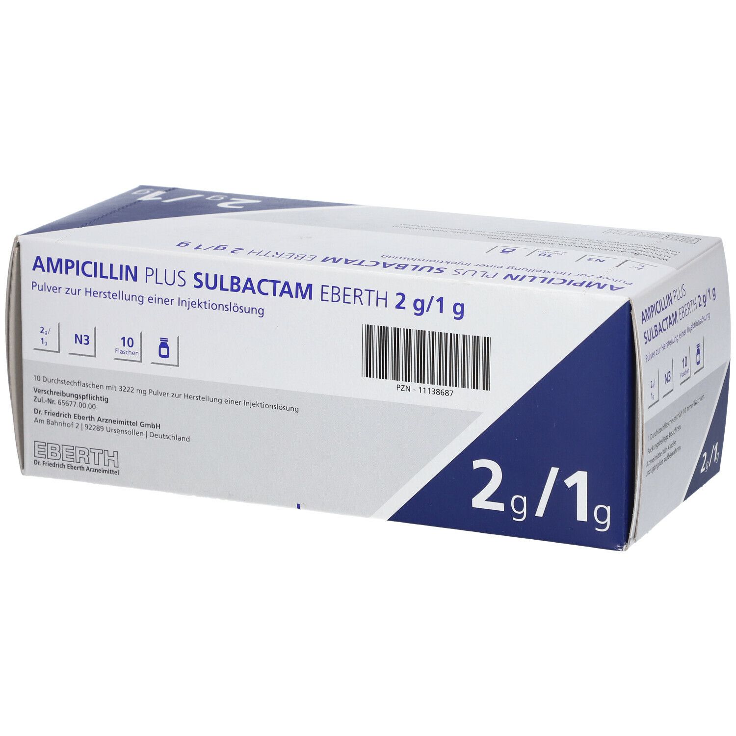 Ampicillin Plus Sulbactam Eberth 2 g/1 g