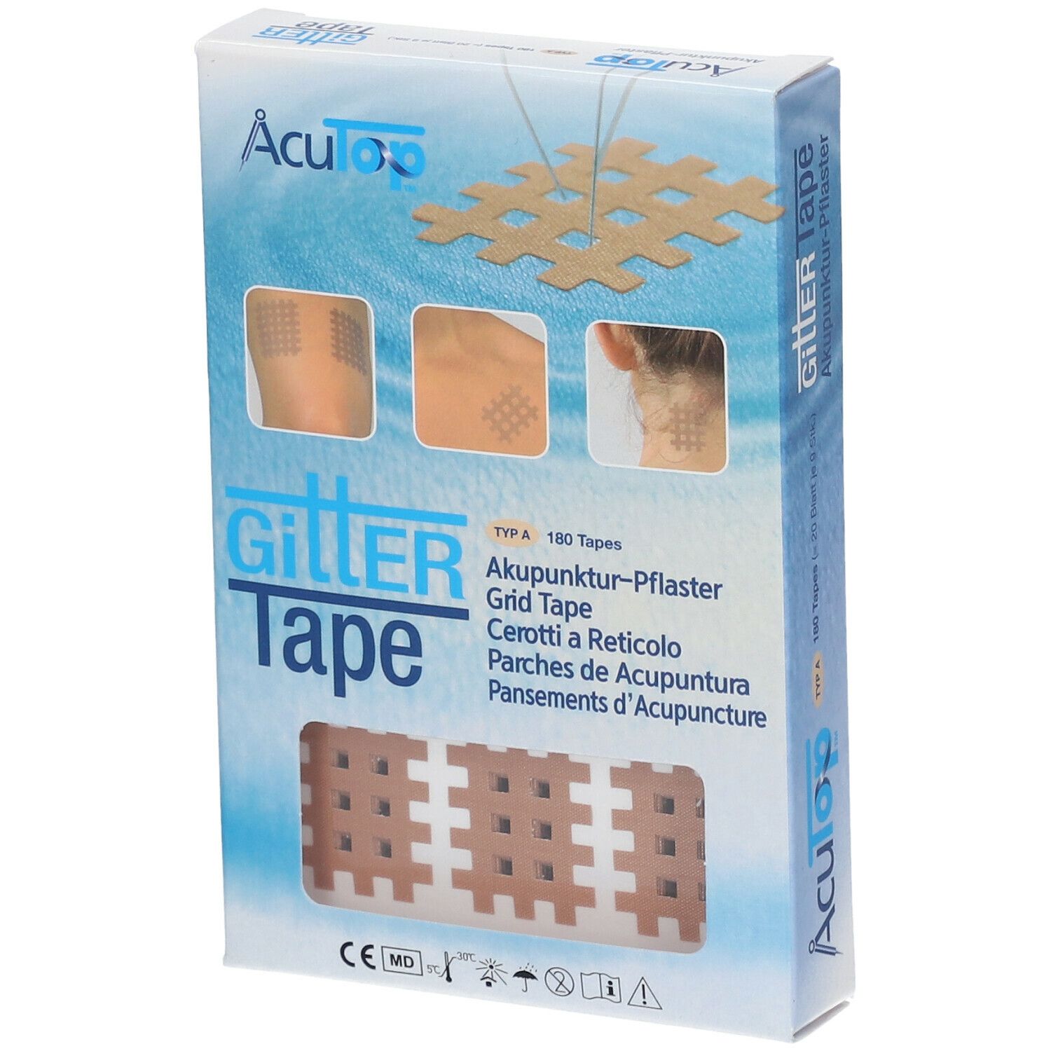 GITTER Tape Akupunktur-Pflaster 2 cm x 3 cm