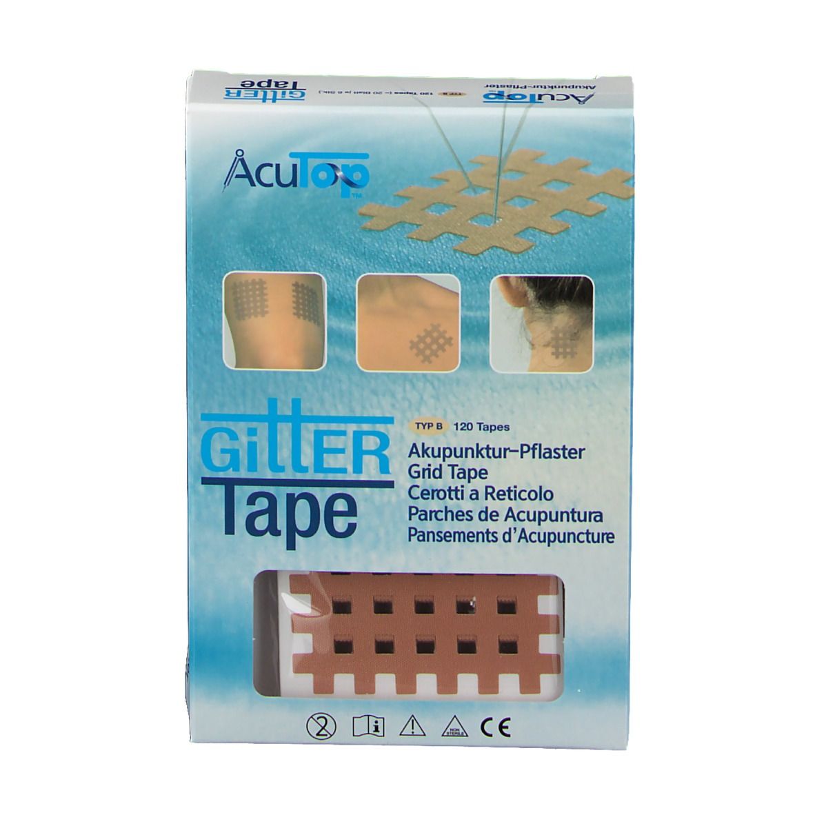 Akupunktur-Pflaster AcuTop Gitter Tape Mix Set