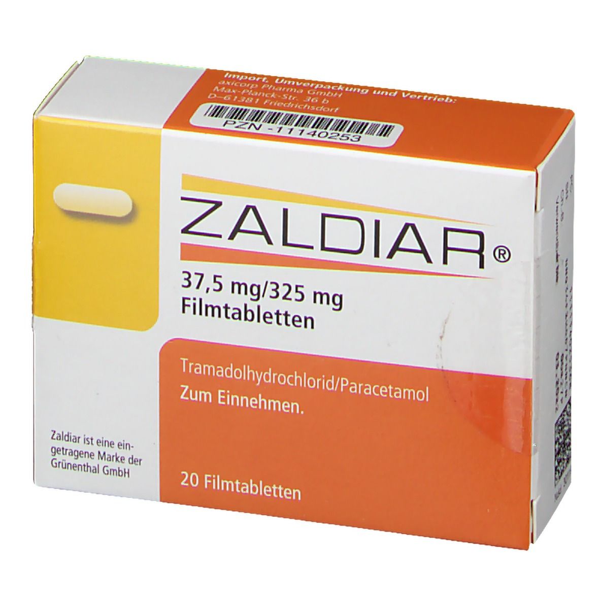 ZALDIAR 37,5 mg/325 mg