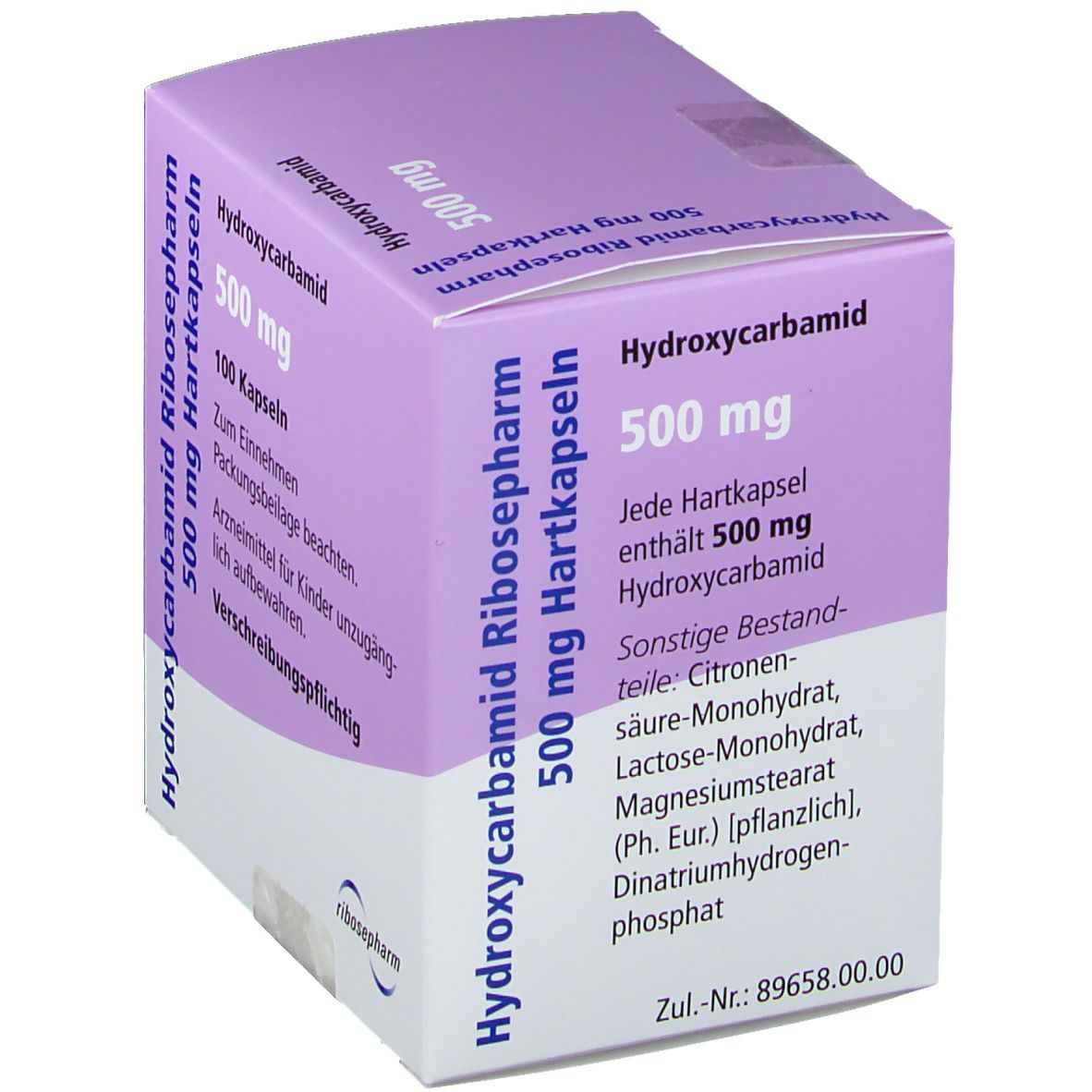 Hydroxycarbamid Ribosepharm 500 mg Hartkapseln 100 St