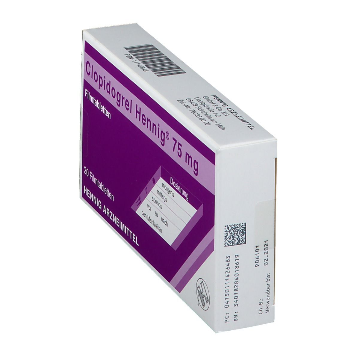Clopidogrel Hennig® 75 mg