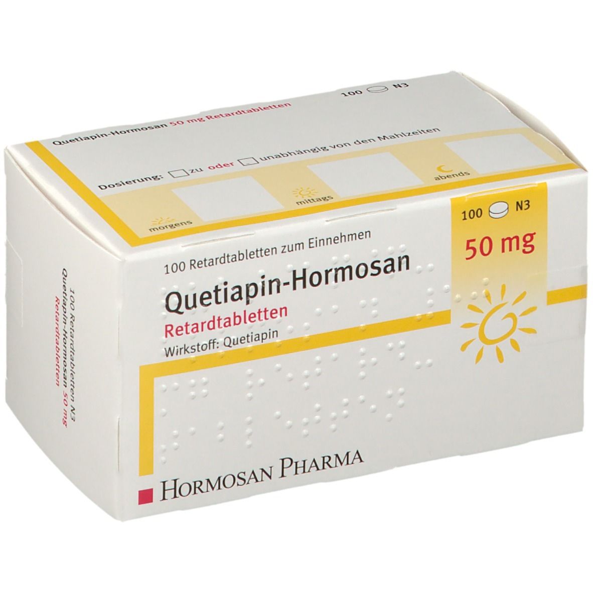 Quetiapin-Hormosan 50 mg
