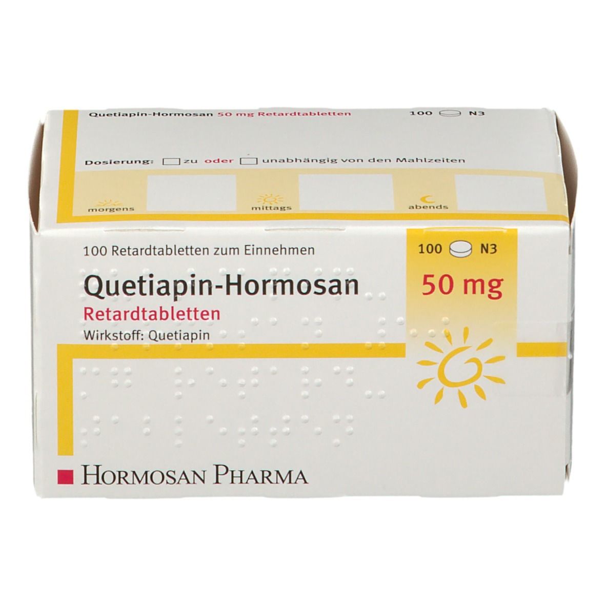 Quetiapin-Hormosan 50 mg