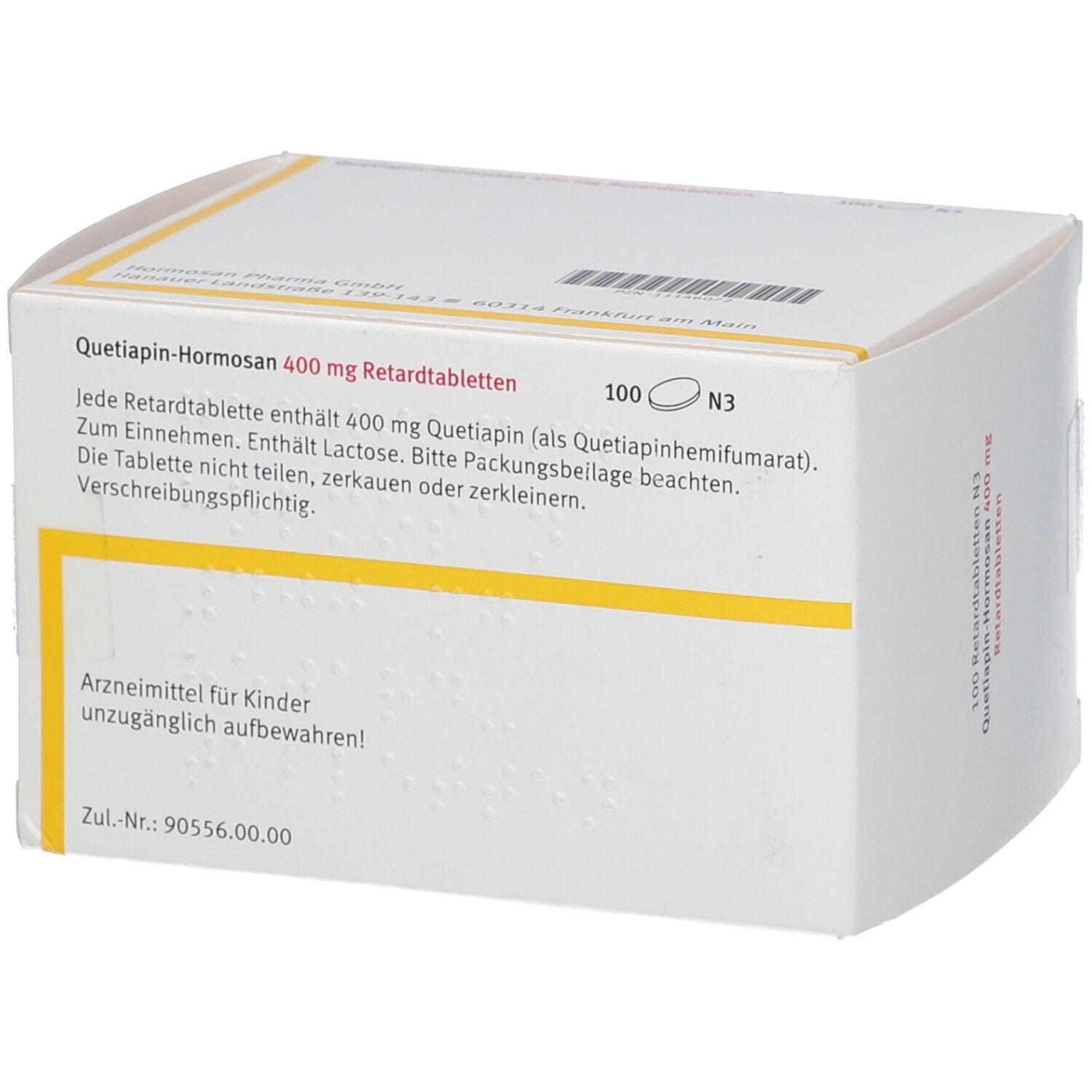 Quetiapin-Hormosan 400 mg