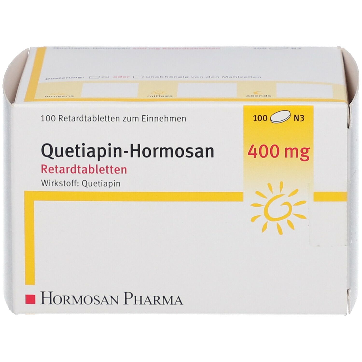 Quetiapin-Hormosan 400 mg