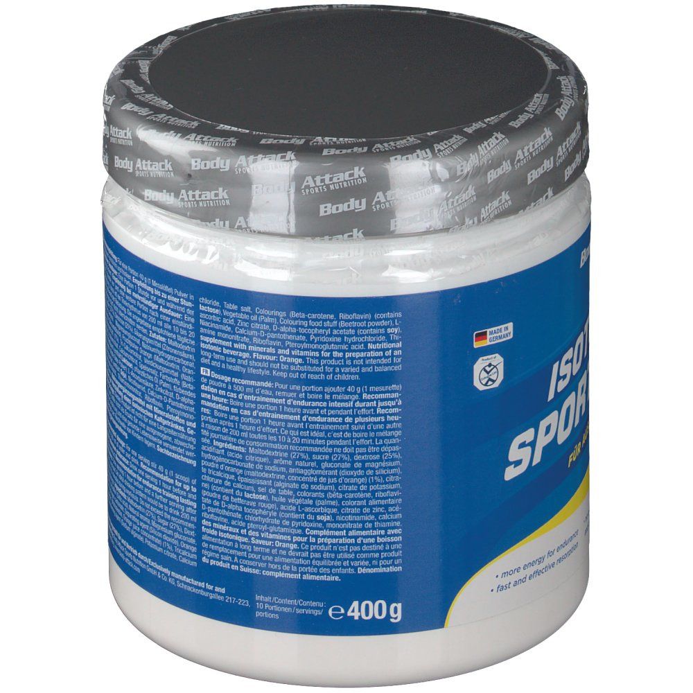 Body Attack Isotonic Sports Drink Orange