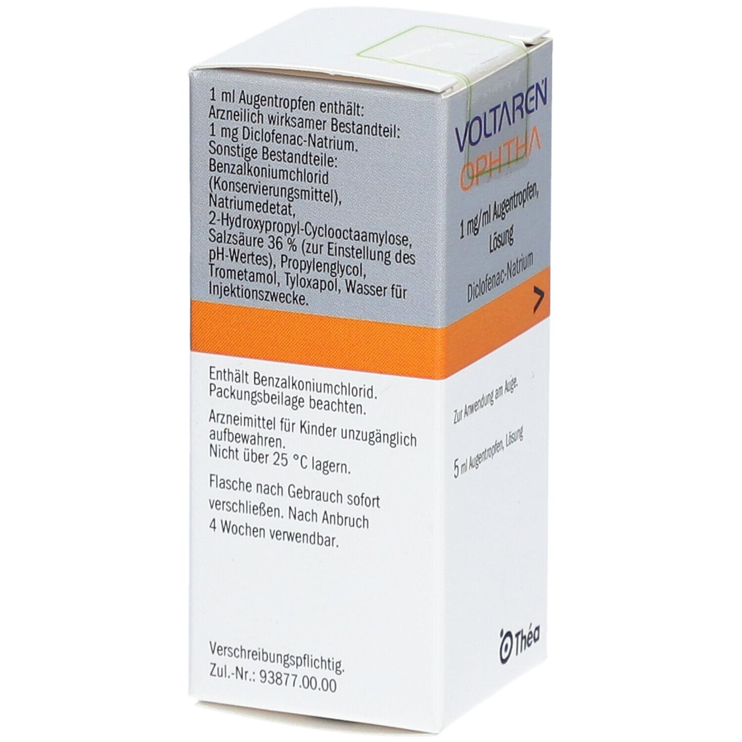 Voltaren ophtha 1 mg/ml Augentropfen 5 ml