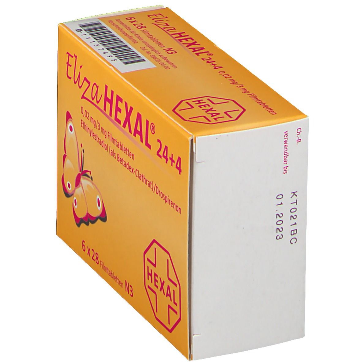 Eliza Hexal 24+4 0,02 mg/3 mg Filmtabletten 6x28 St