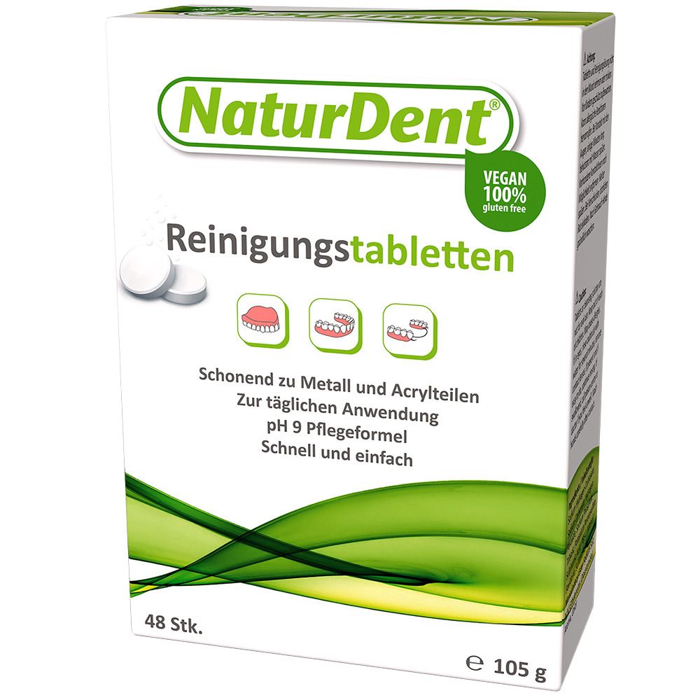 NaturDent® Reinigungstabletten für den Zahnersatz