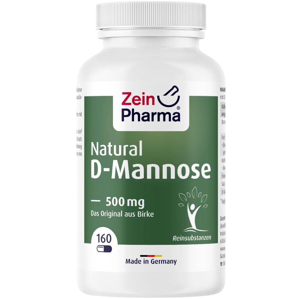 Natural D Mannose Kapseln 500 mg ZeinPharma