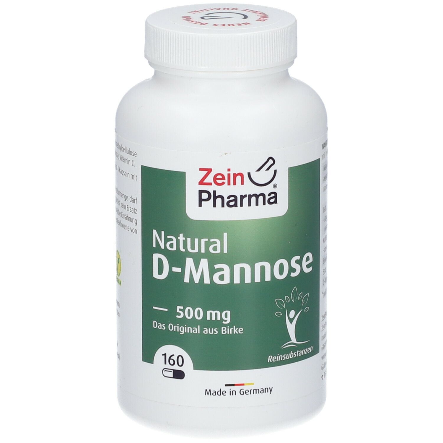 Natural D Mannose Kapseln 500 mg ZeinPharma 160 St shopapotheke.ch