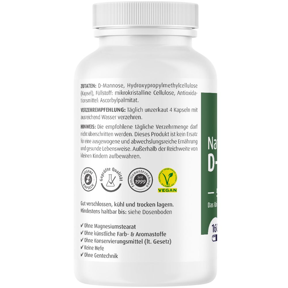 Natural D-Mannose 500 mg Kapseln