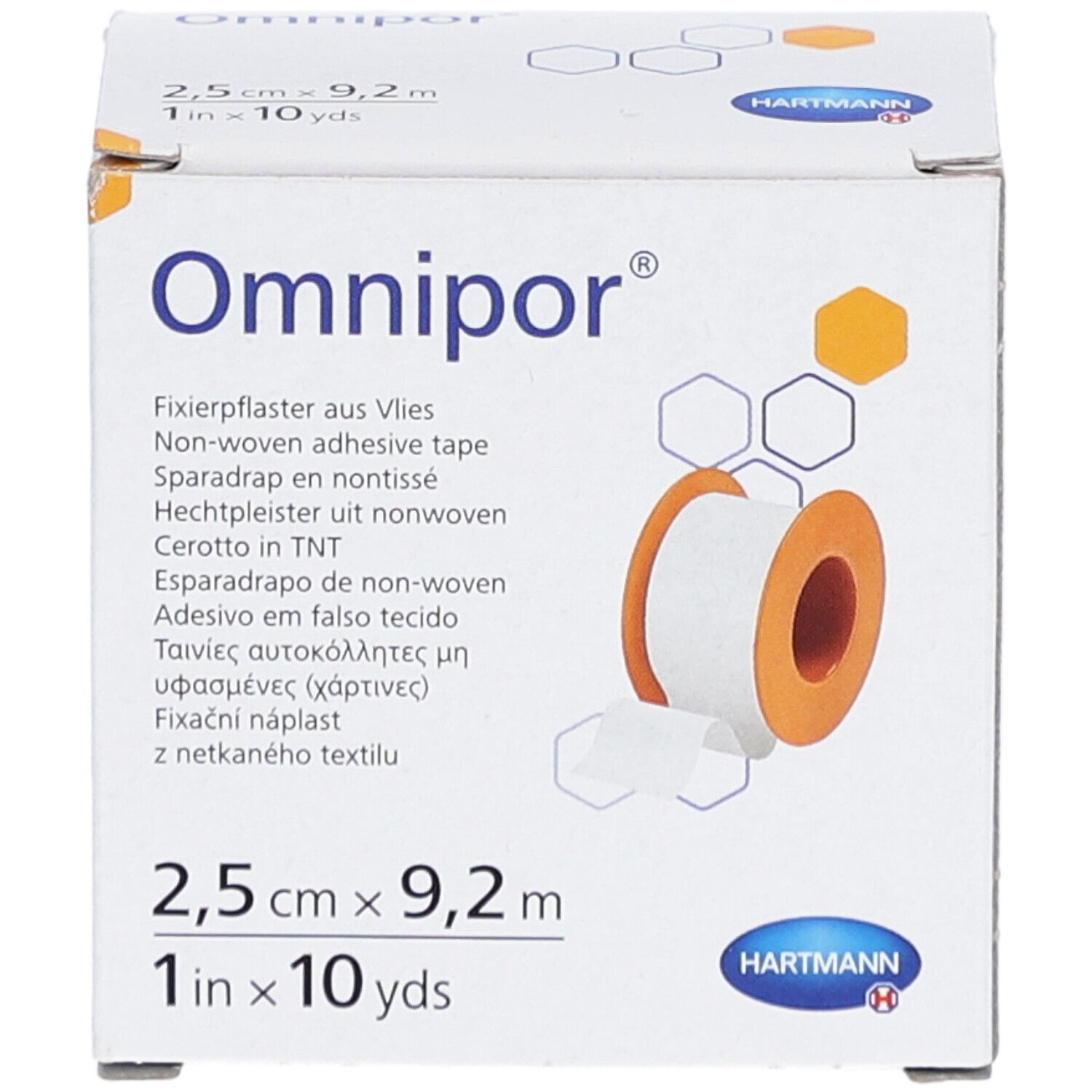 Hartmann Omnipor® Spulenpflaster 2,5 x 9,2 m
