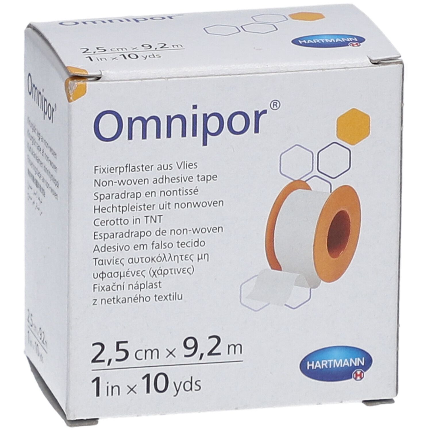 Hartmann Omnipor® Spulenpflaster 2,5 x 9,2 m