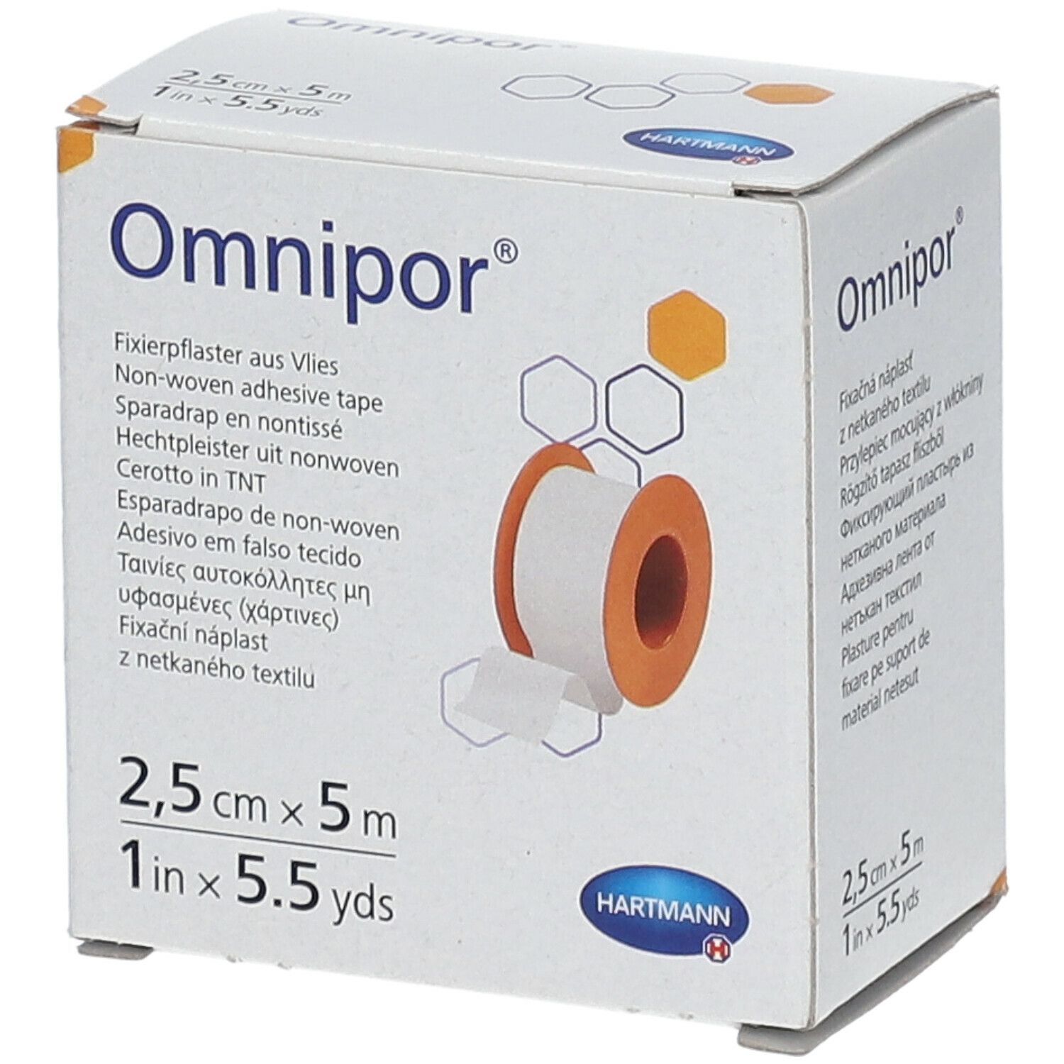 Omnipor® Fixierpflaster Vlies 2,5 cm x 5 m