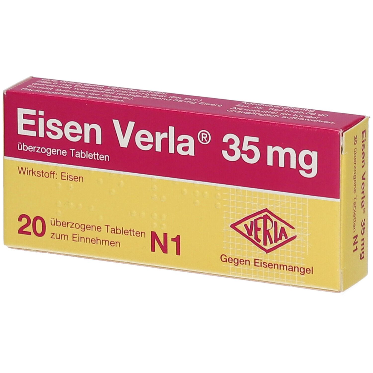 Eisen Verla 35 mg überzogene Tabletten