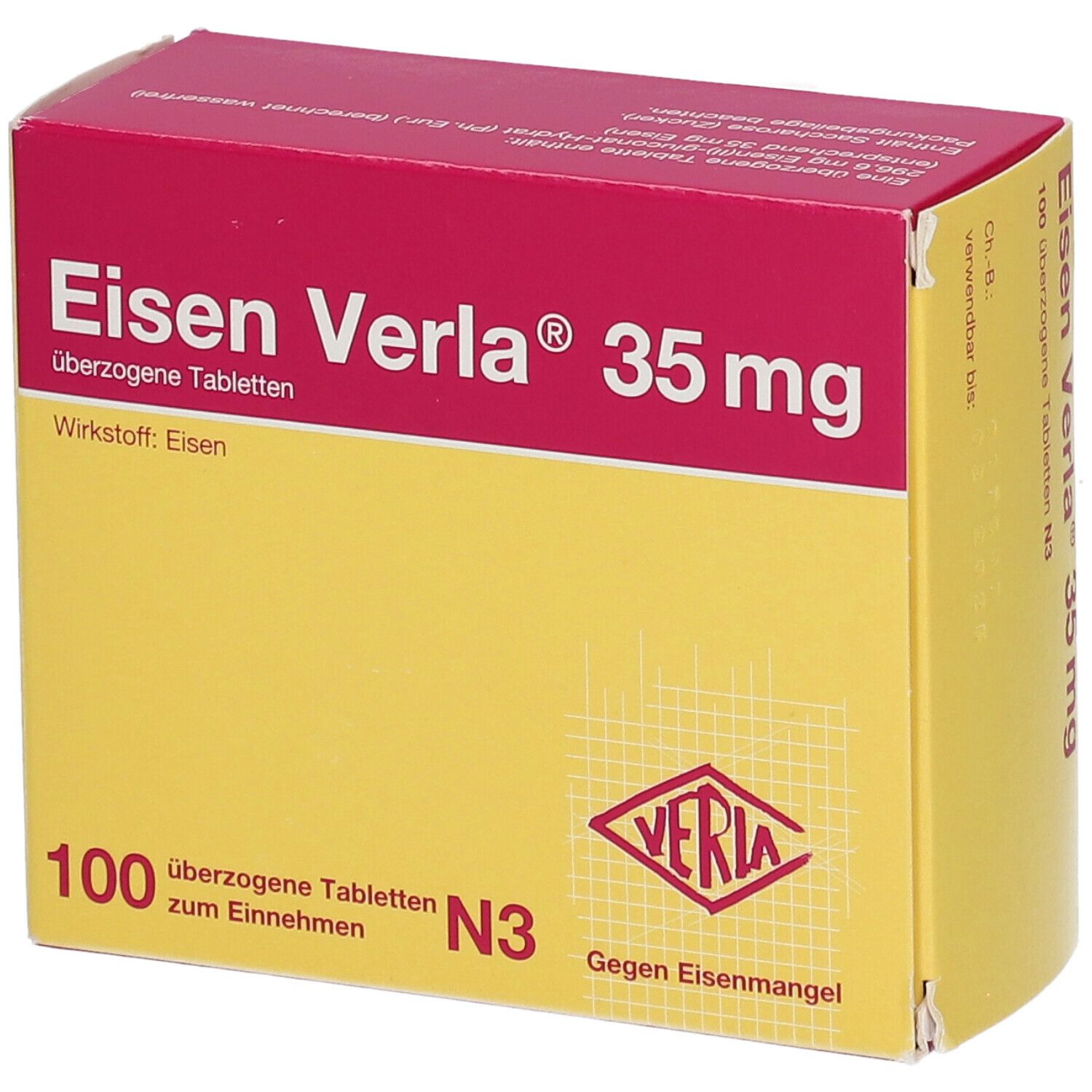 Eisen Verla 35 mg überzogene Tabletten