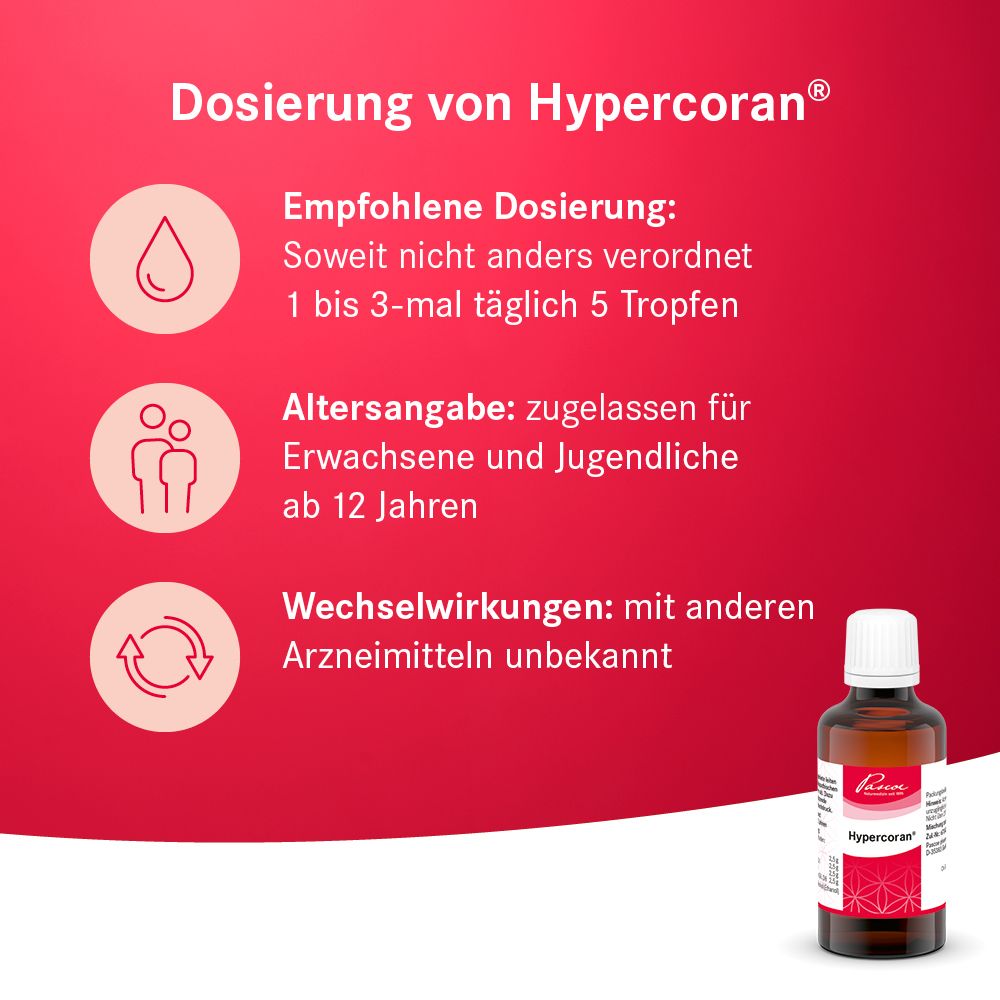 Hypercoran® Tropfen natürliches Herzmittel bei Bluthochdruck u.a. mit Weißdorn und Mistel