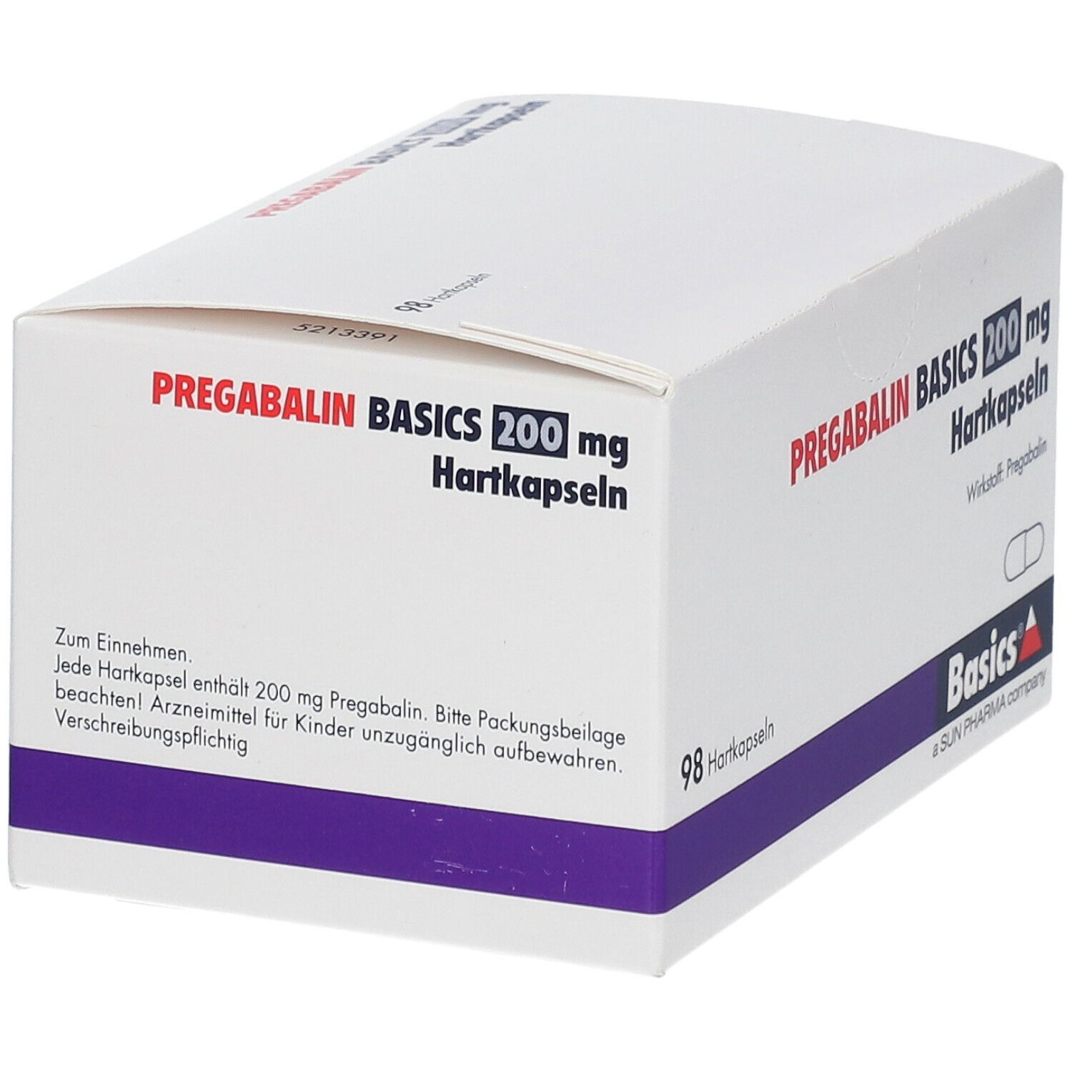 Pregabalin Basics 200 mg Hartkapseln 98 St