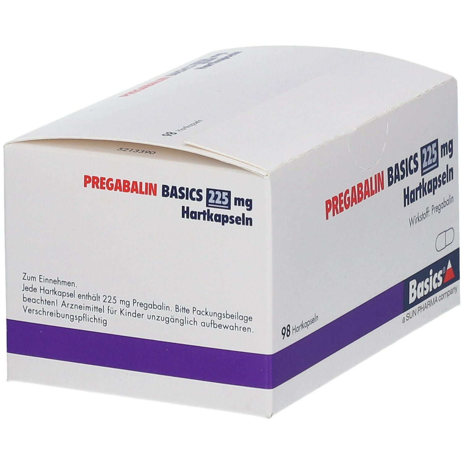 Pregabalin Basics 225 mg Hartkapseln 98 St