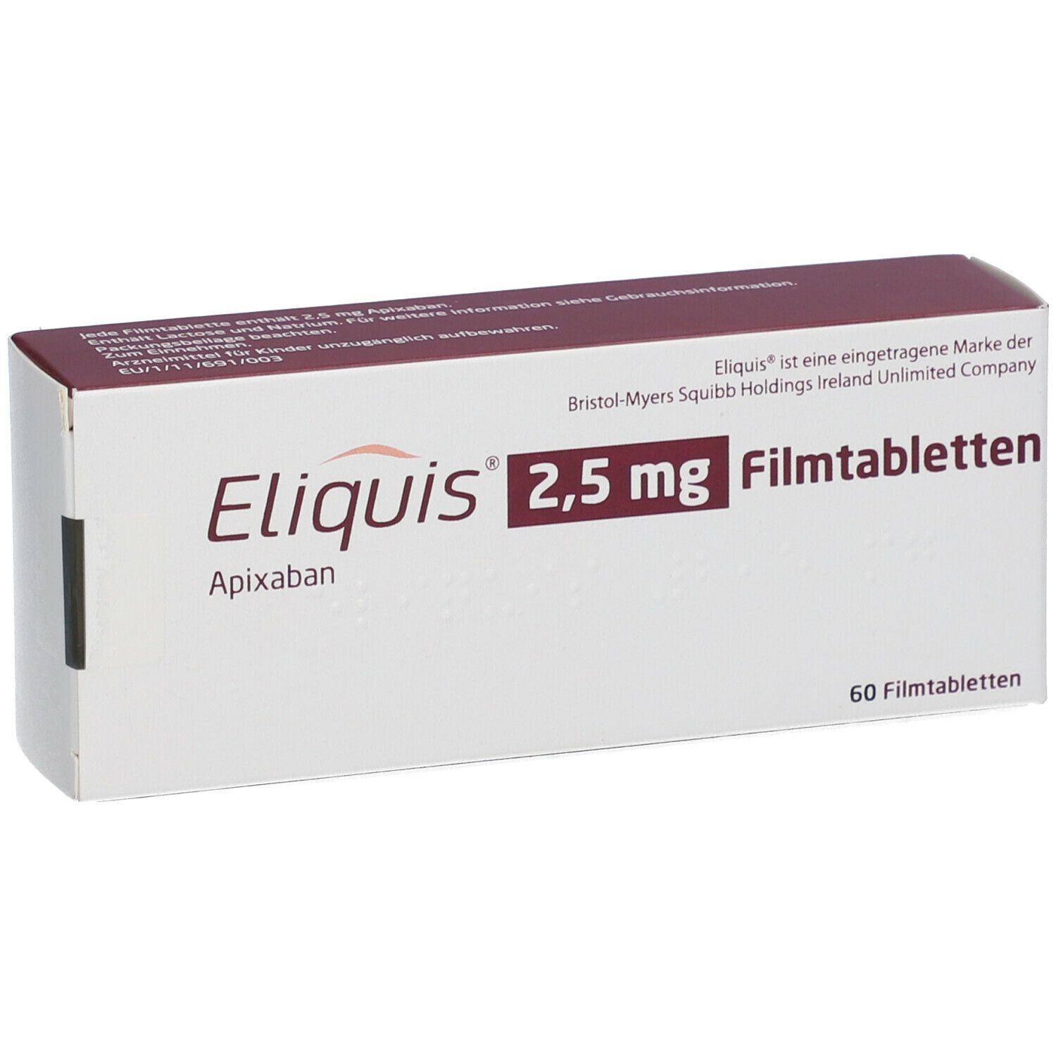 ELIQUIS 2,5 mg Filmtabletten