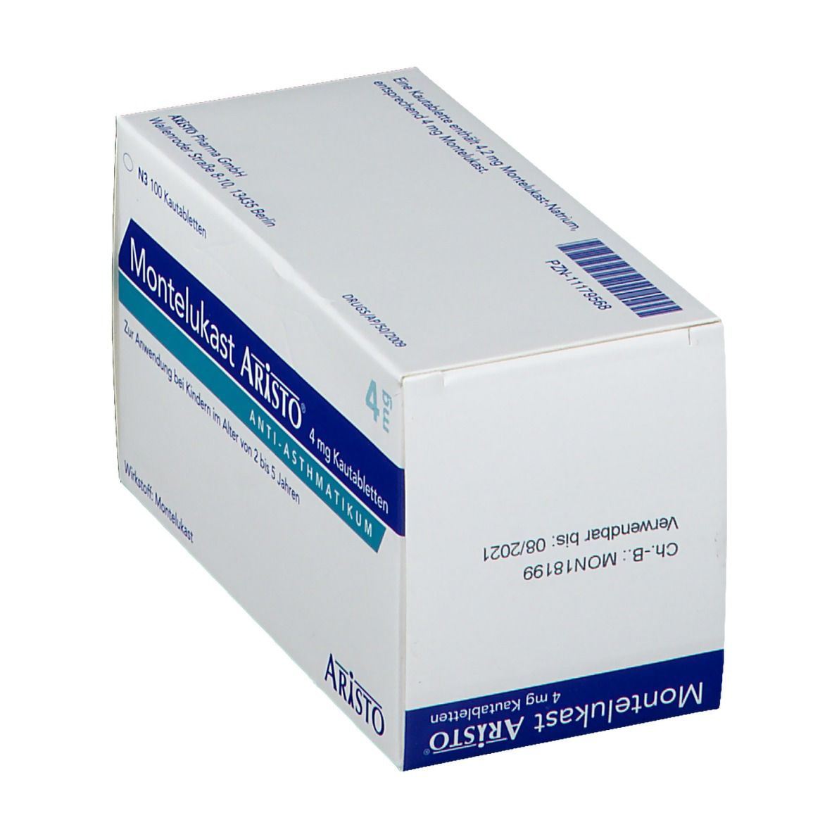 Montelukast Aristo 4 mg Kautabletten 100 St