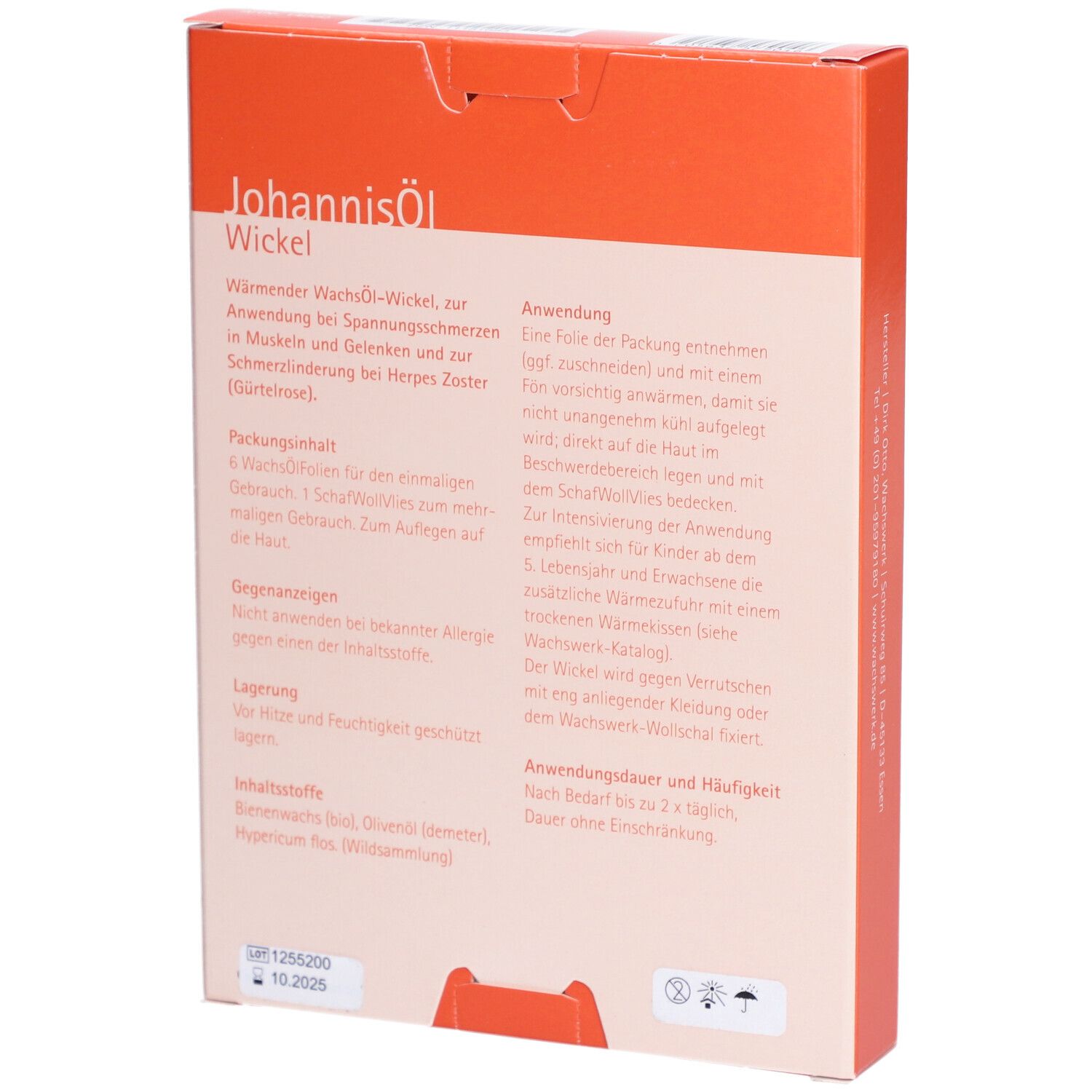 Johannisöl Wickel